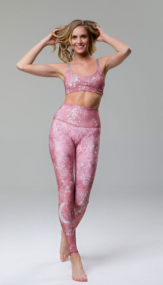 Image Title Onzie High Rise Graphic Legging - Copper Constellation